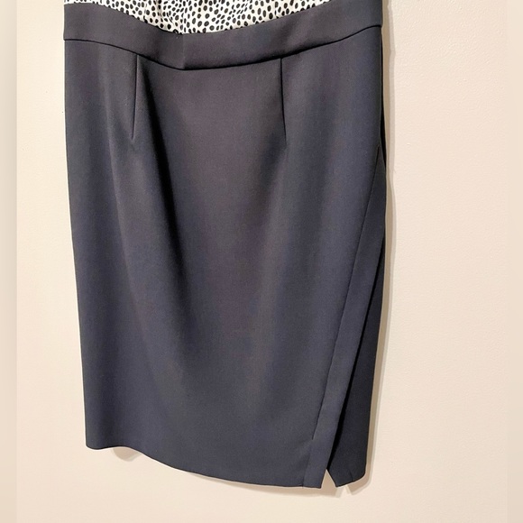 Talbots Black & White Polka Dot Dress Sz 12P - Picture 5 of 14